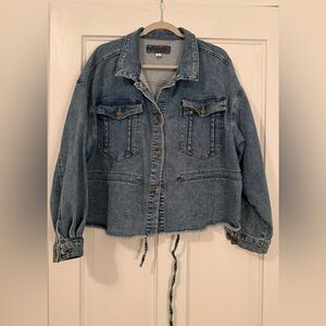 Maurices Blue Jean Jacket with Button Details
